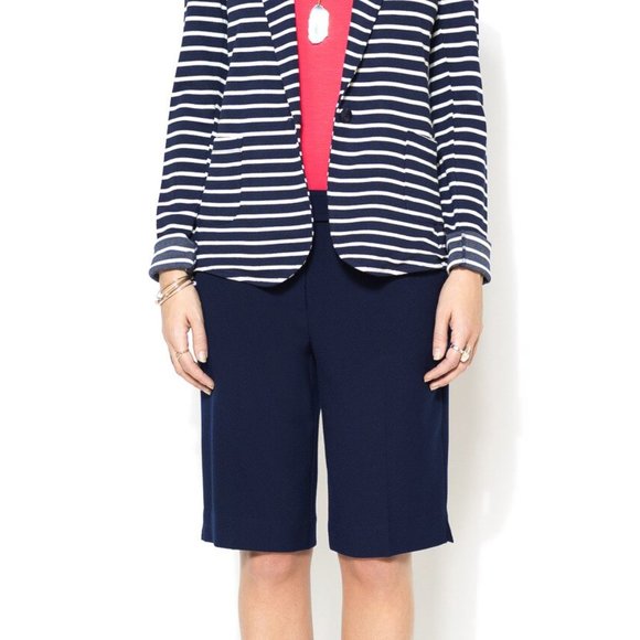 Trina Turk Benni Navy Women's Bermuda Shorts - Picture 1 of 5